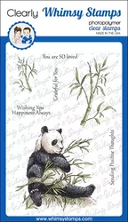 Whimsy Stamps Panda -leimasin