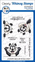Whimsy Stamps Panda Peekers -leimasin