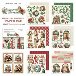 LemonCraft paperipakkaus Wonderful Christmas, Elements & Basics, 8
