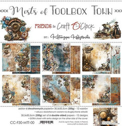 Craft O'clock paperipakkaus Mists of Toolbox Town, 12