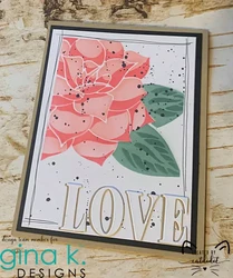 Gina K. Designs sapluuna Layered Peony