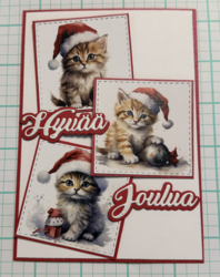 Käsitellen stanssi Hyvää Joulua