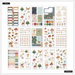 Mambi Happy Planner -tarrapakkaus Woodland Seasons BIG
