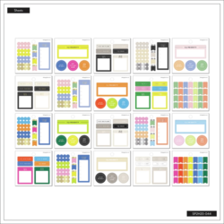Mambi Happy Planner Tiny -tarrapakkaus Journaling Productivity