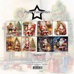 Paper Favourites Santa -paperipakkaus, 15 x 15 cm