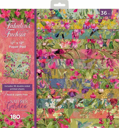 Crafter's Companion Fabulous Fuchsia -paperipakkaus, 12