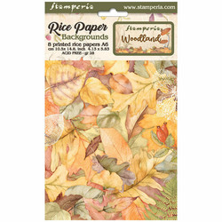 Stamperia riisipaperit Woodland, Backgrounds, A6