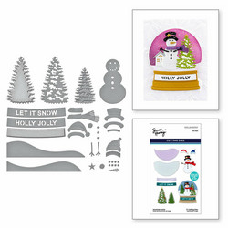 Spellbinders Simon Hurley stanssi Snowman Scene