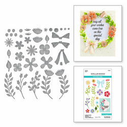 Spellbinders stanssi Garden Wreath Add-Ons