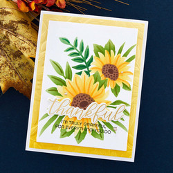 Spellbinders Layered Sunflower -sapluuna