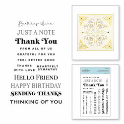 Spellbinders leimasin Essential Sentiments