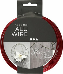 Alumiinilanka, punainen, 1 mm x 16 m