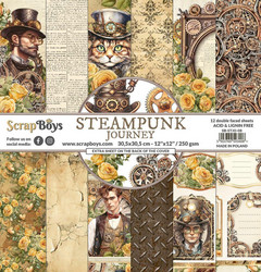ScrapBoys paperipakkaus Steampunk Journey, 12