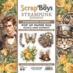 ScrapBoys paperikko Steampunk Journey Pop Up, 6
