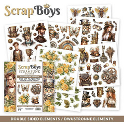 ScrapBoys paperikko Steampunk Journey Pop Up, 6