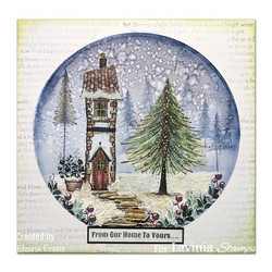 Lavinia Stamps leimasin Christmas Joy