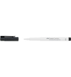 Faber Castell PITT artist pen 1.5 mm, kynä, valkoinen