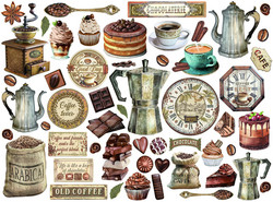 Stamperia leikekuvat Coffee and Chocolate