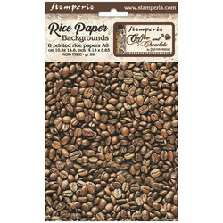 Stamperia riisipaperit Coffee and Chocolate, Backgrounds, A6
