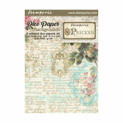 Stamperia riisipaperit Precious, Backgrounds, A6
