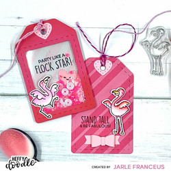 Heffy Doodle Tickled Pink -koristeet