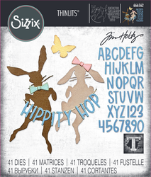 Sizzix Thinlits by Tim Holtz stanssi Vault Hippity Hop
