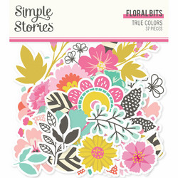 Simple Stories True Colors, Floral Bits, leikekuvat