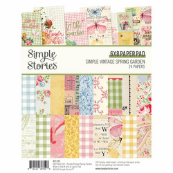 Simple Stories Simple Vintage Spring Garden -paperipakkaus, 6