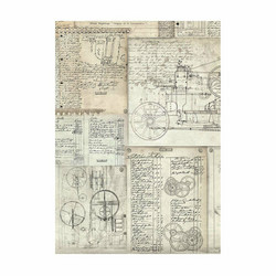 Stamperia riisipaperit Voyages Fantastiques, Backgrounds, A6