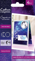 Crafter's Companion Cosmic Collection leimasin- ja stanssisetti Over the Moon