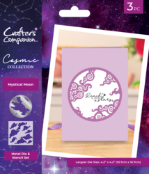 Crafter's Companion Cosmic Collection stanssi- ja sapluunasetti Mystical Moon