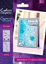 Crafter's Companion Cosmic Collection sapluunat Starry Night
