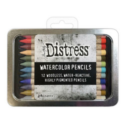 Tim Holtz Distress Watercolor Pencils -vesivärikynät, setti 6