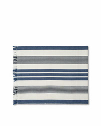 Striped Fringe Runner White/blue, Lexington