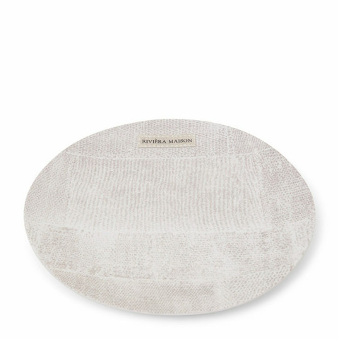 Rustic Rough Linen Plate, Riviera Maison