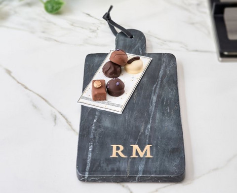 Magic Marble Serving Plate black, Riviera Maison