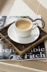 Rustic Rattan Mini Tray Square, Riviera Maison