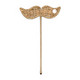Rustic Rattan Photobooth Moustache, Riviera Maison