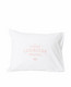 Lexington Printed Cotton Poplin Pillowcase, White/Pink, Lexington