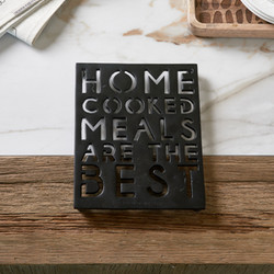 Home Cooked Meals Trivet black, Riviera Maison