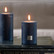 Rustic Candle dress blue 7x10, Riviera Maison