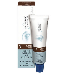 Väriaine kulmakarvoille ja silmäripsille - ruskea - 15ml