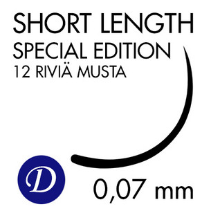 Ripsikuidut - Mixed Silk Short - 5-6-7mm - D-kaari - 0,07mm