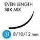 Ripsikuidut - Mixed Silk - 10-12-14mm - B-kaari - 0,20mm