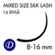 Ripsikuidut - Mixed Silk - 8-16mm - D -kaari - 0,20mm