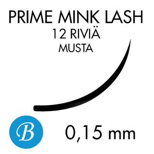 Eyelashes -  Prime Mink - B-curl - 0,15mm - 8mm