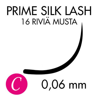 Ripsikuidut Prime Silk, C-kaari 0,06 mm 8 mm