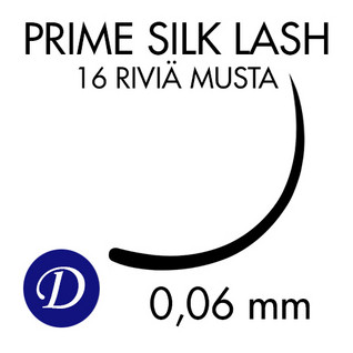 Ripsikuidut Prime Silk, D-kaari 0,06 mm 7 mm