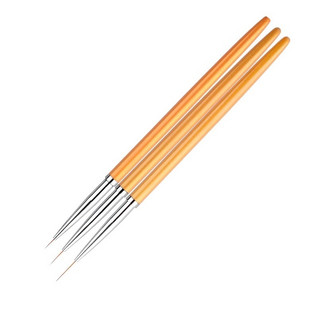 Nail Art Brushes - Synthetic - 3pcs