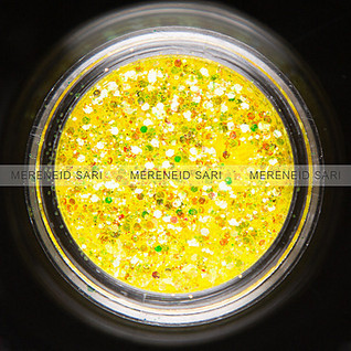 Glitter - Hexi-mixed sizes - Shining Yellow - 3g